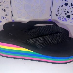 Colorful Platform Sandals